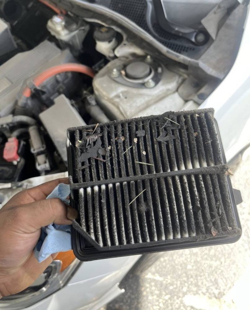 Engine air filter that was long overdue